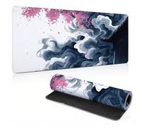 700 x 300 x 4 mm Tappetino per Mouse da Gioco Grande, Fondo in Gomma Antiscivolo Resistente, Tappetinos per Tastiera Lavabile,Tappetino Mouse per Giocatori Ufficio e Casa astratto architettura 0A0-81