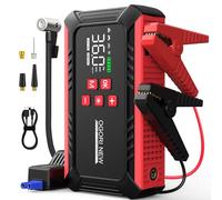 7000 A Jump Starter con compressore d'aria, 21800 mAh Car Battery Jump Starter (All Gas/16 L Diesel) con 150 PSI Auto Shutoff Tire Inflator, 12 V Jump Box Car Battery Jumper Starter Portatile