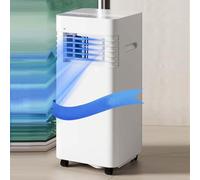 7000 BTU Portatile AC, 300 Sq Ft Raffreddamento, Telecomando, Ventilatore Deumidificatore, 24H Timer, Modalità di sonno silenzioso, 120 Oscillazione, Easy Move Caster, Refrigerante R290 Efficiente per