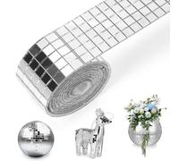 7000 specchietti autoadesivi a mosaico, 5 x 5 mm, mini specchietti autoadesivi, a mosaico quadrato, in vetro, per bagno, cucina, soggiorno