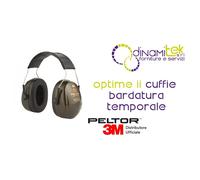 Cuffia protettiva Peltor Optime II - SNR 31 dB - verde - 3M