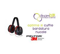 7000039623 H540B-412-SV OPTIME III CUFFIE AURICOLARI NERO ROSSO BARDATURA NUCALE