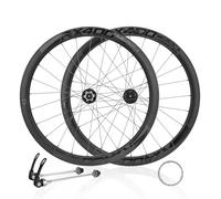 700C Carbonio Set Di Ruote Per Bici Da Strada Altezza 35/38/42mm Sgancio Rapido Freno A Disco Mozzi 24H Per Cassette 8/9/10/11/12 Velocità(42MM)