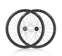 700C Fibra Di Carbonio Set Di Ruote Per Bici Da Strada Altezza 35mm/38mm/42mm Asse Passante 6 Bulloni Freno A Disco Mozzi 24H Per Cassette A 8-12 Velocità(42MM)