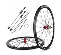 700C Set Di Ruote Anteriori E Posteriori Per Bici Da Strada Cerchio A Doppia Parete In Lega Di Alluminio 35mm Freno A Disco, Ruota Libera A Cassetta Da 8-11 Velocità 24H 100/135mm QR(Rot)
