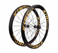 700C Set Di Ruote Per Bici Da Strada Cassetta A Cassetta 7-12, Ruote Anteriori E Posteriori A Sgancio Rapido Da 100/130mm Cerchio Freno C/V A Doppia Parete 50mm, Cuscinetto Sigillato