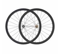 700C Set Di Ruote Per Bici Ibride TouringRoad 35/45/50mm Cerchio In Carbonio 32C-38C/2.2-2.35" Copertoncino, Cricchetto 36/60T Perno Passante Con Bloccaggio Centrale, XD 11-12 Velocità(60T,35mm)