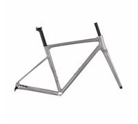 700C Set di Telaio for Bici da Strada F12*100MM R12*142mm ASSE Passante 41cm 45cm 48cm 51cm 54cm Telaio del Freni A Disco in Lega di Alluminio Routing Interno BSA BB68mm(Gray,45cm)
