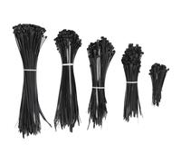 700Pcs Cable Ties 40lb Strength | Auto Locking Nylon Zip Ties for Wire Management/Home Organization/Outdoor Use | 5 Sizes Kit with Ratchet Lock Design, Flame Retardant