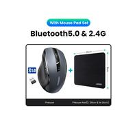 (700x300x2mm-Piante tropicali 2)ãNOVITÃãUGREEN Mouse Mouse ergonomico wireless 4000 DPI Silenzioso 6