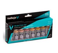70124 | Vallejo Model Color Set: Face & Skintones | 8x18ml