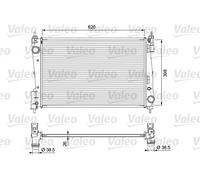 701717 VALEO Radiatore, Raffreddamento motore per FIAT