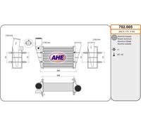 702.005 AHE Intercooler per AUDI,VW