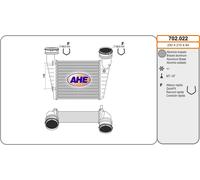 702.022 AHE Intercooler per SKODA,VW