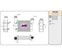 702.041 AHE Intercooler per AUDI