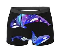 702 Mutande Uomo Boxer Orca Orca Boxer Slip Hipster Boxer da Uomo Classico Uomo Boxers per Regalo, Amante, Boy M