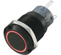 702197 LAS1-AGQ-11E/W IP67 Antivandalo Interruttore Nero / LED Bianco Spento (A)