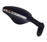 7038 FAR SPECCHIO NERO DESTRO RETROVISORE MOTO UNIVERSALI CARENATE FRECCE A LED