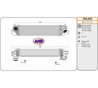 704.035 AHE Intercooler per BMW,MINI