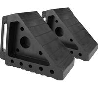 70472 - Set Di 2 Cunei, in Gomma Massiccia, per Ruote, 20,3 X 10,2 X 15,2 Cm