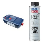 7055 Taniche Per Il Cambio Dell’Olio Blu 10 L & Engine Flush 300 ml Additivo