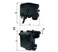 70561318 Filtro carburante Knecht