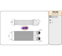 706.026 AHE Intercooler per CITROËN,PEUGEOT
