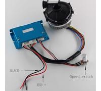 7060. DC 12V / 24V Piccolo soffiatore centrifugo DC senza spazzole ad alta pressione, pressione negativa dell'ingresso dell'aria 12KPA, ventilatore della turbina ad alta pressione(24V Blower and drive