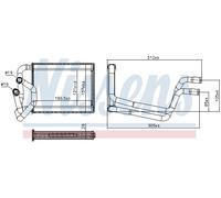 707245 NISSENS Scambiatore calore, Riscaldamento abitacolo per HYUNDAI