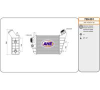 709.001 AHE Intercooler per ALFA ROMEO