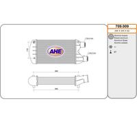 709.009 AHE Intercooler per FIAT