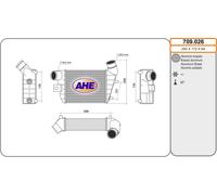 709.026 AHE Intercooler per ALFA ROMEO