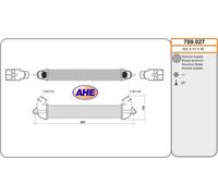 709.027 AHE Intercooler per FIAT