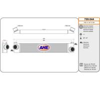 709.044 AHE Intercooler per CITROËN,FIAT,PEUGEOT