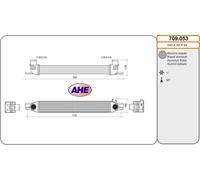 709.053 AHE Intercooler per CITROËN,FIAT,PEUGEOT