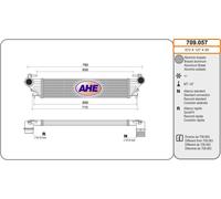 709.057 AHE Intercooler per FIAT
