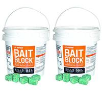709-PN Bait Block Anticoagulante Bait, Peanut Butter Flavor, for Mice and Rats (Pail of 144) (2 Pails of 144)