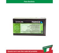 70C2HCE LEXMARK 702HCE CARTUCCIA DEL TONER CIANO