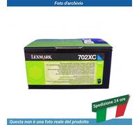 70C2XC0 LEXMARK 702XC CARTUCCIA DEL TONER CIANO