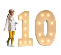 70CM/100cm120CM Numeri luminosi for tendone Numeri for mosaico for feste di compleanno Numeri for pannelli in schiuma KT con lampadina a LED Decorazione for sfondo Kit fai da te for decorazioni for an