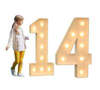 70CM/100cm120CM Numeri luminosi for tendone Numeri for mosaico for feste di compleanno Numeri for pannelli in schiuma KT con lampadina a LED Decorazione for sfondo Kit fai da te for decorazioni for an
