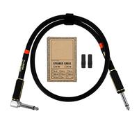 (70cm)6.35mm Guitar Cable Keyboard Cord, 1/4 inch Straight to Right Angle Guitar Lead Instrument Cable Noiseless Sound Lead