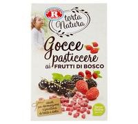 70gr Gocce pasticcerie di frutta al gusto frutti di bosco, dolci decori,senza glutine-Rebecchi