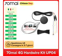 70mai 4G Hardwire Kit UP04 supporto 70mai 4K Dash Cam A810 / 70mai 4K Dash Cam Omni X800/X200 / 70mai Dash Cam A510 nave da EU 4G Hardwire Kit UP04