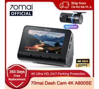 70mai 4K Dash Cam A800SE Versione aggiornata di 70mai A800S Controllo vocale Supercapatior GPS ADAS Car DVR 70mai A800SE UHD Wifi 6