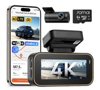 70mai A810 Lite Dash Cam Auto 4K +1080P, 5GHz WiFi, Doppia Telecamera per Auto c