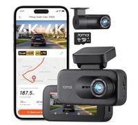 70mai A900 Doppia Dash Cam Auto 4K+4K, Anteriore e Posteriore con HDR | 4G LTE, Visione Notturna, Pre-Registrazione Emergenza, Supercondensatore, Parcheggio 24H, Wi-Fi 6 5GHz, GPS, Controllo App