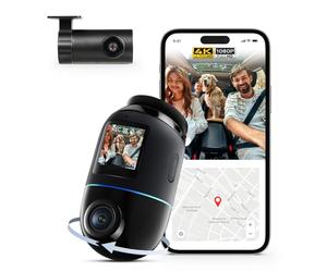 70mai Dash Cam 4K Omni, Dual-Channel 4K+1080P DashCam Auto 360 Gradi, Rilevamento Movimento AI, Visione Notturna, 5GHz WiFi6 GPS Telecamera per Auto, Modalità Parcheggio 24H, Controllo APP, Max 512G
