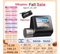 70mai 2024 New 70mai Dash Cam A510 1944P HDR GPS ADAS 4G Connettività 70mai 4G Front Cam A510 Car DVR 24H Supporto Parcheggio Posteriore Cam Set anteriore e posteriore