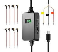 70mai UP06 Hardwire Kit regolabile, USB-C, protezione bassa tensione 3 livelli Compatibile con M310, A500S, M310, A410, A510, A810, 4K Omni, T800, A500S Monitoraggio parcheggio 24h, display voltaggio